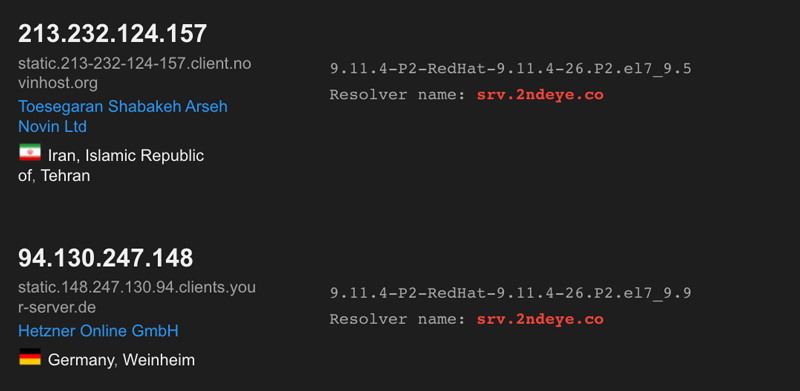 Figure 2: Shodan Server Info 