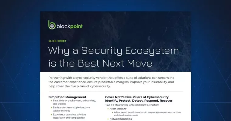 Why a Security Ecosystem is the Best Next Move Slick Sheet