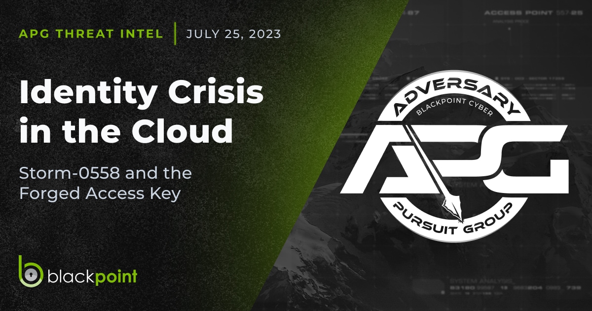 Identity Crisis in the Cloud: Storm-0558 and the Forged Access Key ...