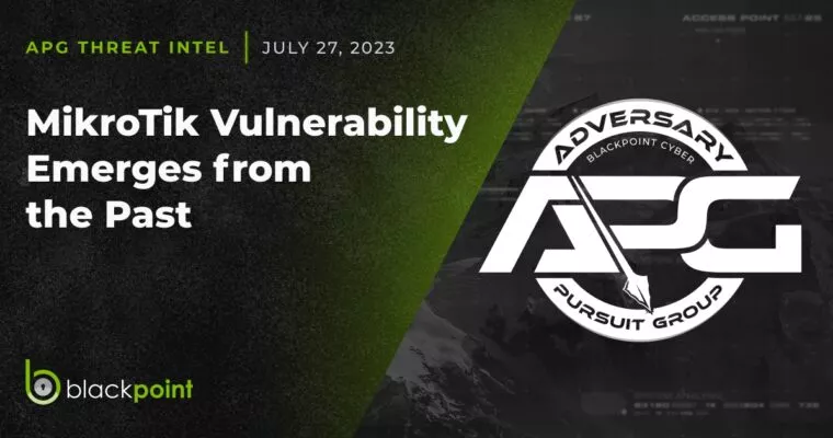 APG Threat Intel: MikroTik Vulnerability