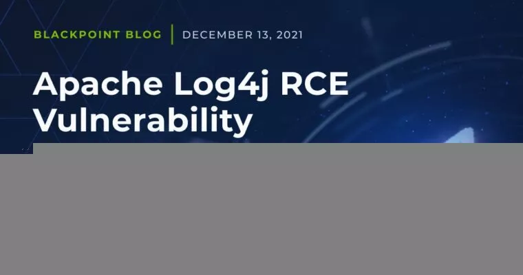 apache log4j RCE vulnerability