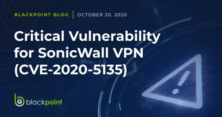 critical vulnerability for SonicWall VPN (CVE-2020-5135)