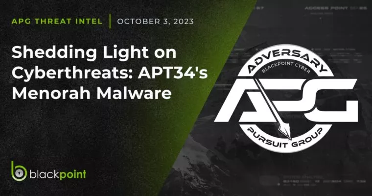 Threat intel: Shedding Light on Cyberthreats: APT34's Menorah Malware