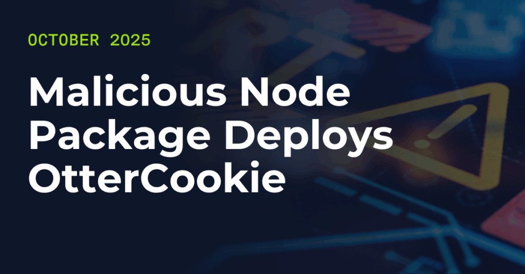 Malicious Node Package Deploys OtterCookie